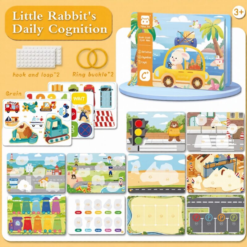 Mini Busy Book - Rabbit (10 pages)