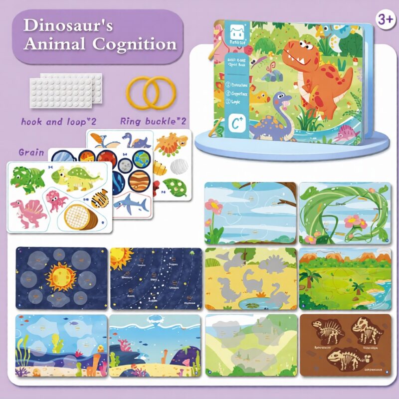 Mini Busy Book - Dinosaur (10 pages)