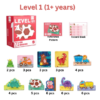 Progressive Level 1 final Progressive Wooden Puzzle (7 Levels - 13 Themes) (From 1+ till 7+ years)