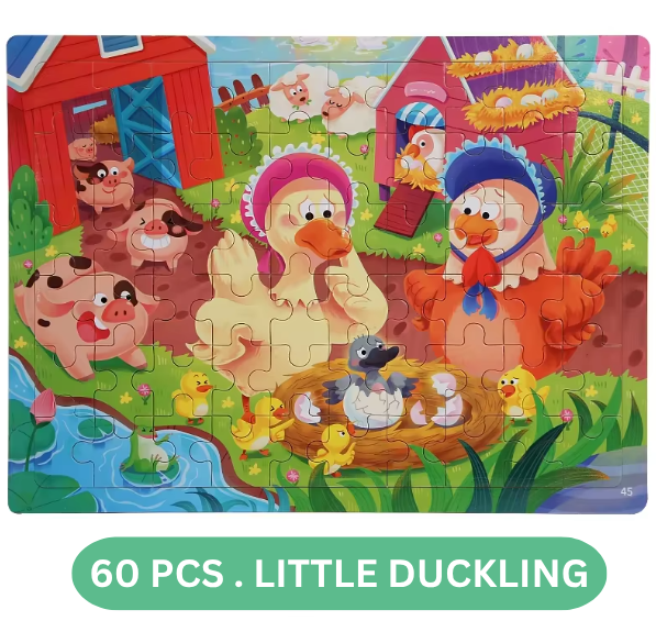 60 Pieces Wooden Puzzle - 12 Designs Available