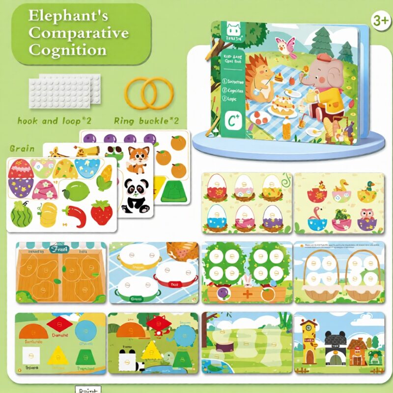 Mini Busy Book - Elephant (10 pages)