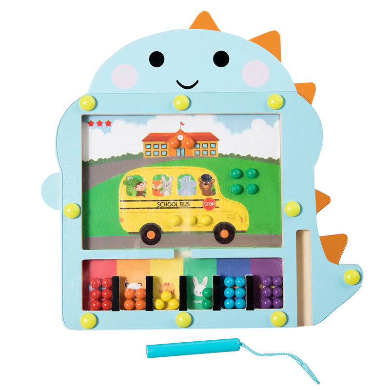 Magnetic Color-Sorting Bead Maze