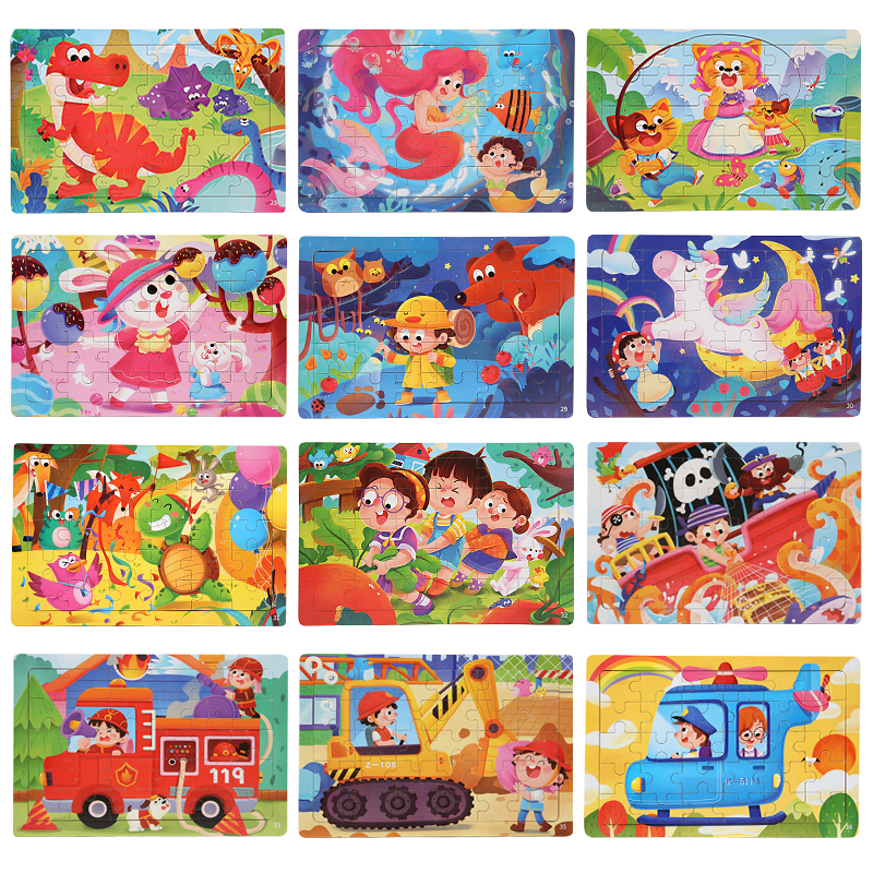 p-puzzle main 30 Pieces Wooden Puzzle - 12 Designs Available
