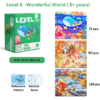 progressive Level 5 -Wonderful World final Progressive Wooden Puzzle (7 Levels - 13 Themes) (From 1+ till 7+ years)