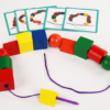 Wooden Beads Sequencing Toy Set