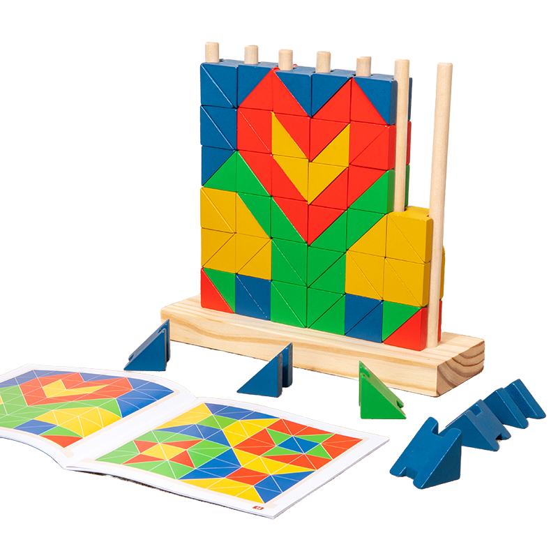 Wooden Triangle Building Blocks