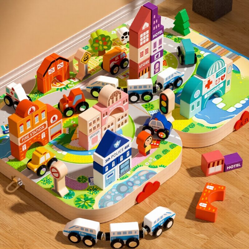 Wooden City Block Set