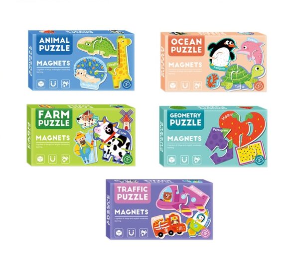 Magnetic Puzzle for Fridge & Whiteboard (6 Learning Themes)