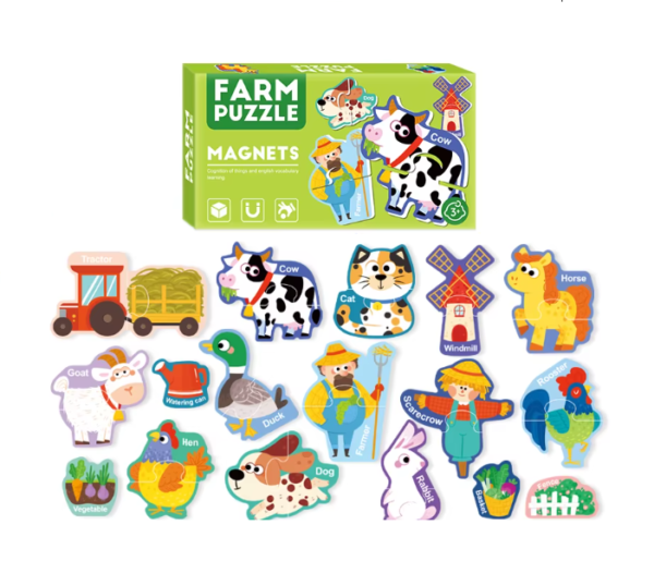 Magnetic Puzzle for Fridge & Whiteboard (6 Learning Themes)