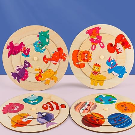 Wooden Spinning Puzzle (4 themes available)