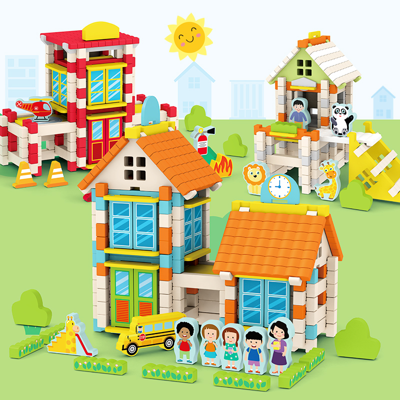 Wooden Building Blocks - City Scenes ( 5 Themes)