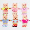 bear dress up 3 Wooden Bear Dress-Up Puzzle Set